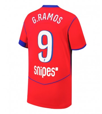 Paris Saint-Germain Goncalo Ramos #9 Tredjetrøje 2025-26 Kortærmet